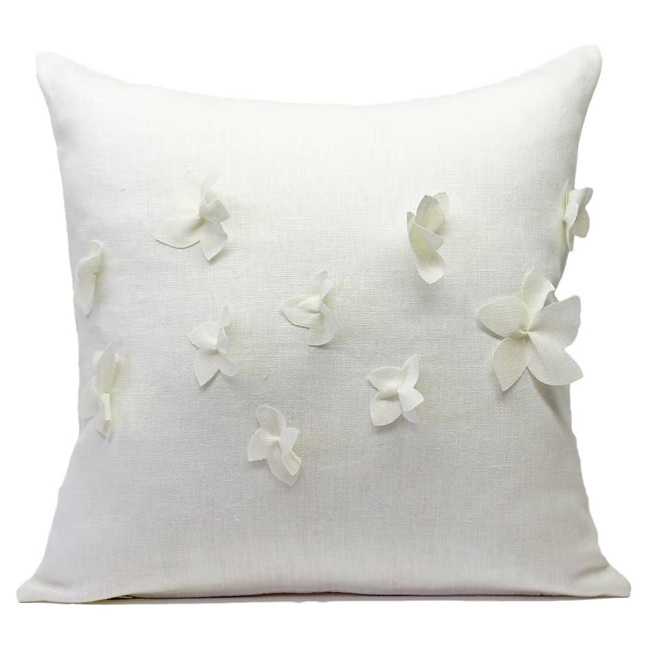 Giardino Segreto - Wholesale Throw/Decorative Pillow - JASMINE pure linen cushion0