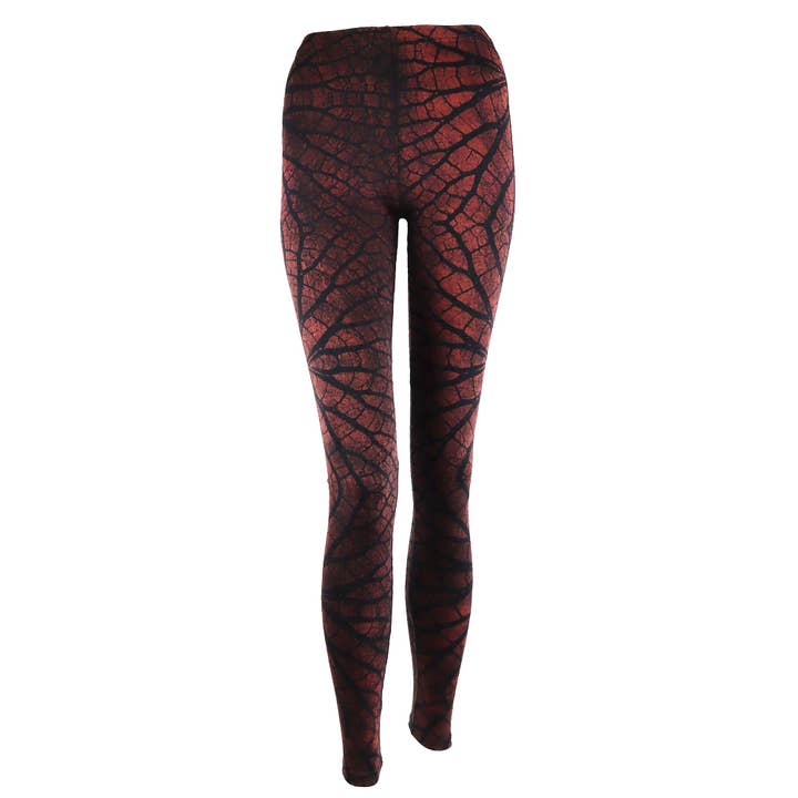 Aridity Batik Leggings Red-Burgundy for wholesale by Tribal Trade GmbH