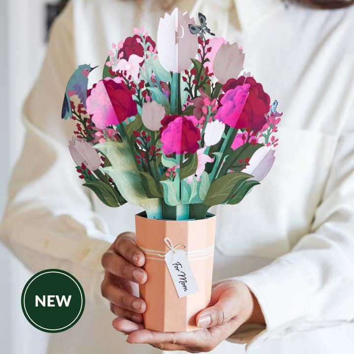 Lovepop Cards - Wholesale Mother's Day Card - Mother's Day 12”H x 8.5”W Bouquet, Pop-Up Cards, Flower