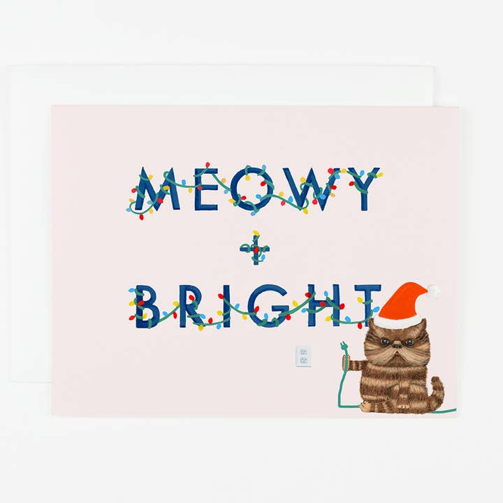 Dear Hancock - Wholesale Christmas Card - Meowy + Bright0