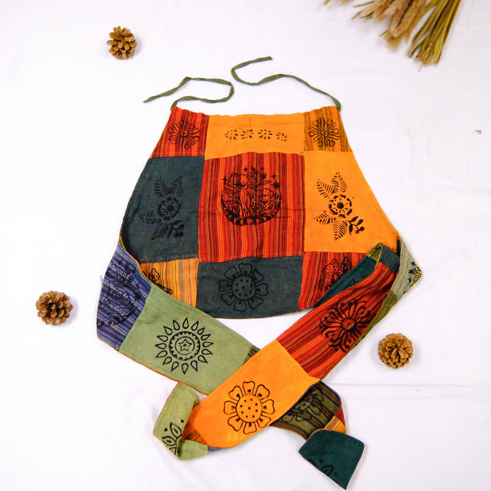 Karma Nepal Crafts – Blusa - Mulher por atacado – Tampo traseiro reversível em algodão com encosto em retalhos15