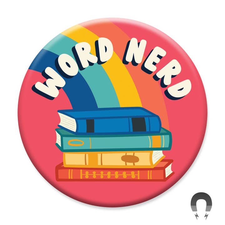 Word Nerd Magnet for wholesale by Badge Bomb