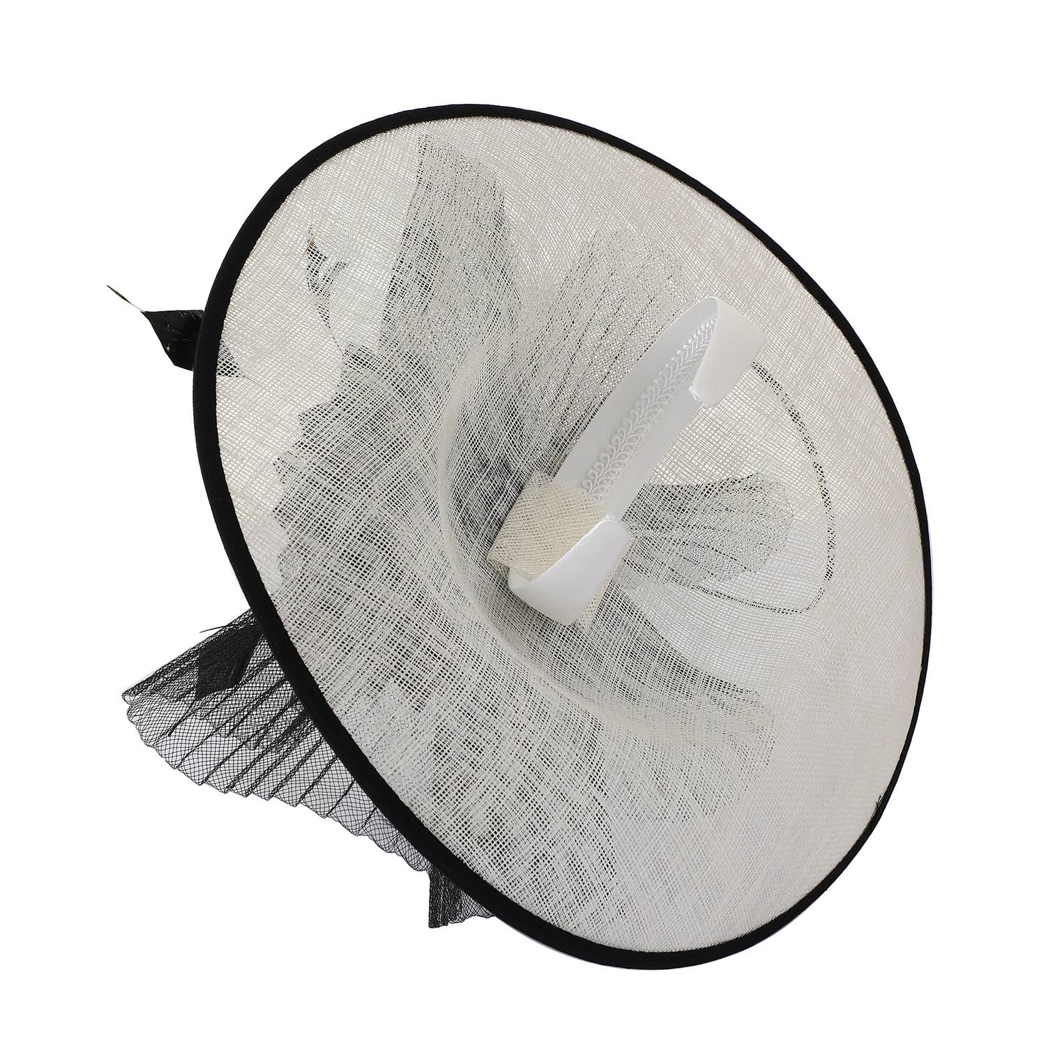 PEACH ACCESSORIES – wholesale Fascinator hat – Women's – Elegant Wide Brim Fascinator Hat TGH06610