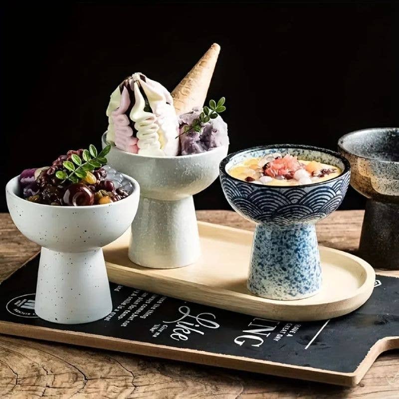 Kiyo Home - Wholesale Bowl - Ceramic Dessert 4-PC Bowls Set | Dessert Bowl | Scoop Bowl7