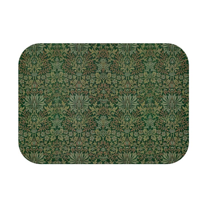 Microvezel badmat geïnspireerd door William Morris - Bloementuin Collectie voor wholesale door Willy Morris Home Emporium