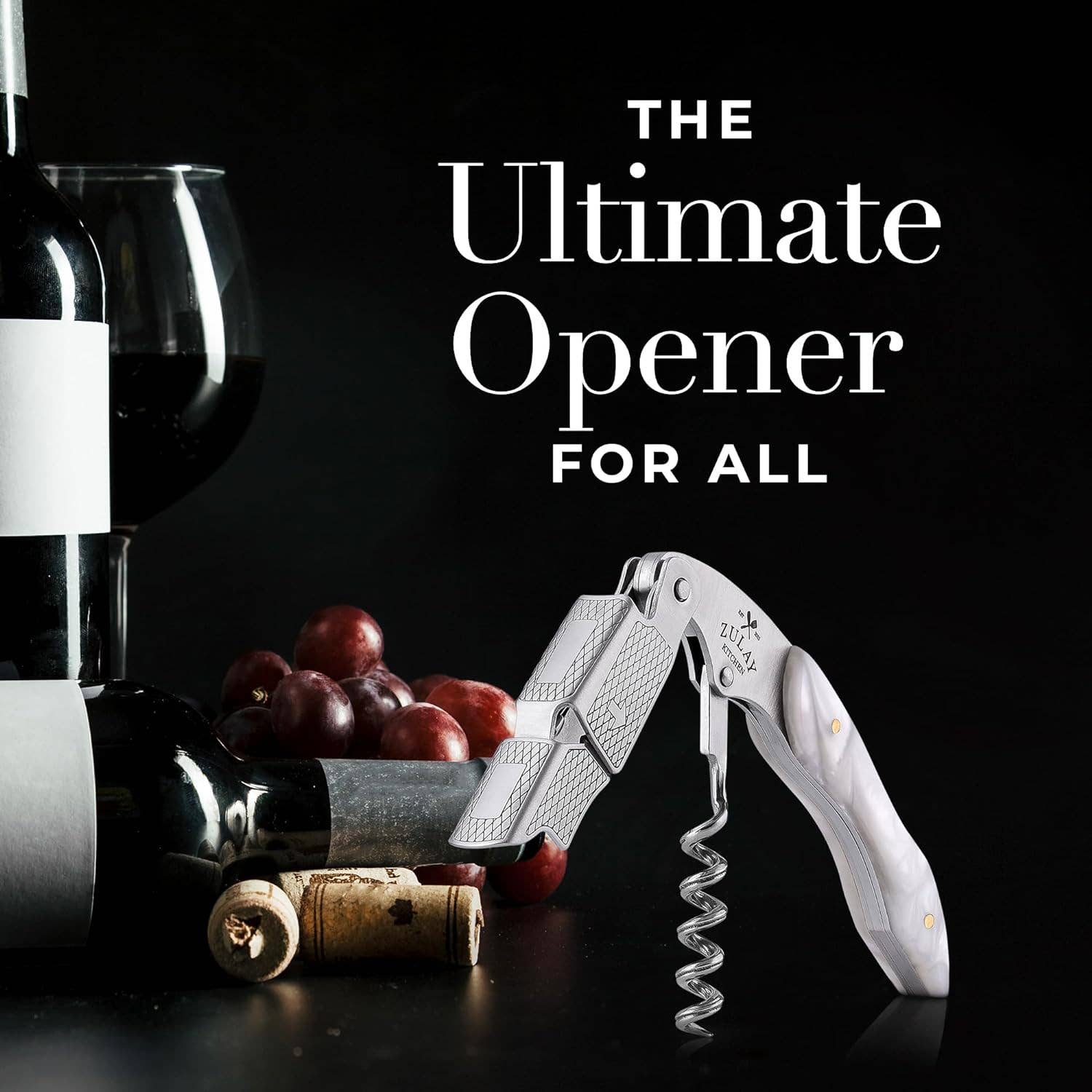 Zulay Kitchen - Wholesale Bottle/Wine Opener - 3-in-1 Waiter Corkscrew Wine Bottle Opener22