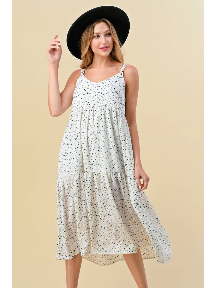 Lily Gray – Engroshandel Kjole - Dame – XAD0307A - ELFENBEN - PLUS STØRRELSE