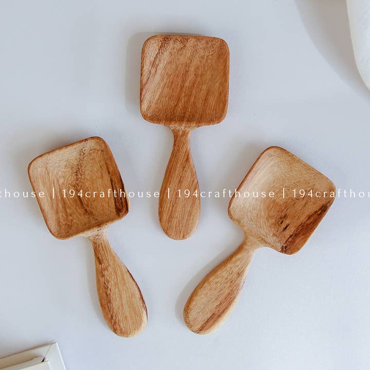 Cuillère en bois sculptée à la main, café, cuillère à thé - Cuillère à mesurer pour la vente par 194 Craft House