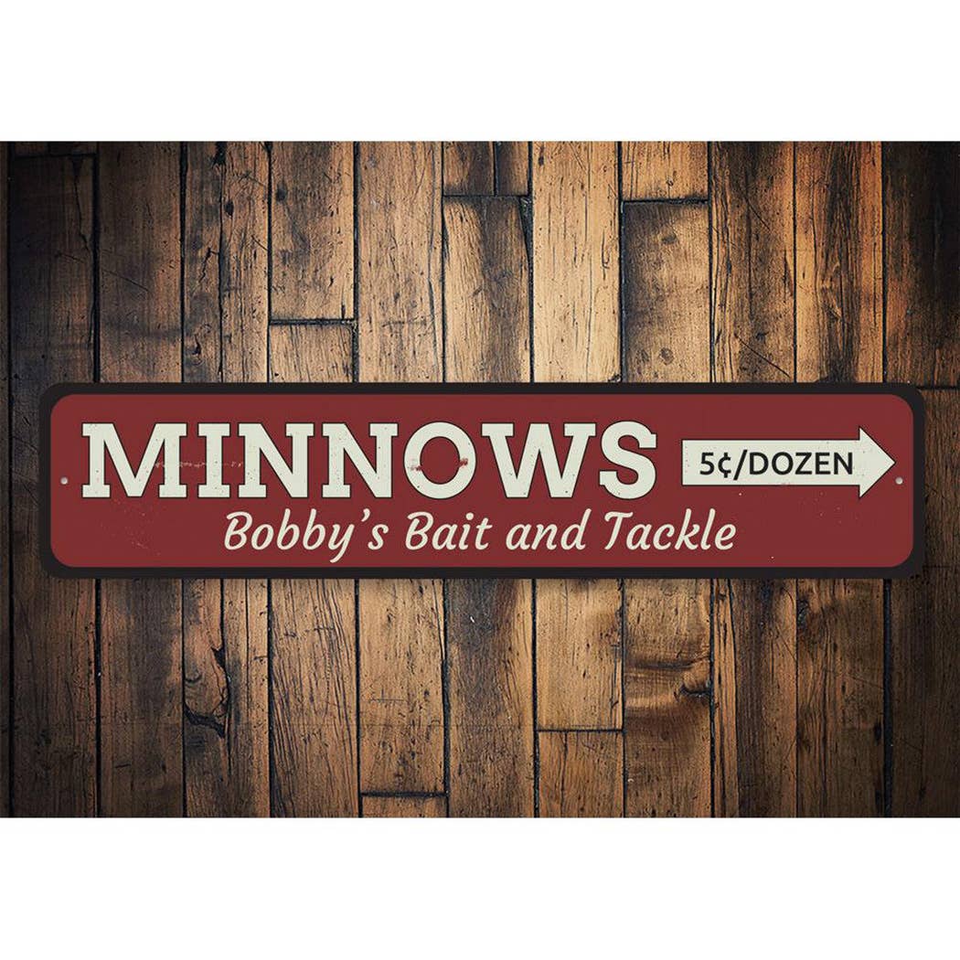 Lizton Sign Shop, Inc – wholesale Skylt – Minnows Skylt1