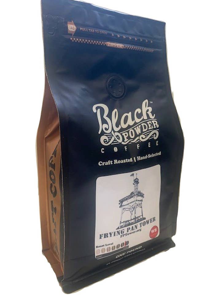 Frying Pan Tower Signature Blend | Dark Roast for wholesale by Black Powder Coffee