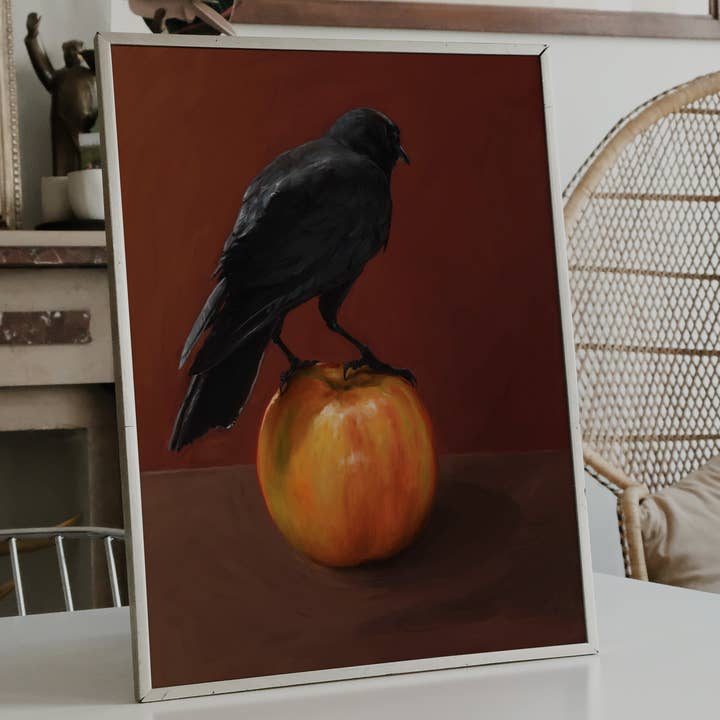 The Ugly Cat Studio - Wholesale Art Print - Moody City Crow Art Print22