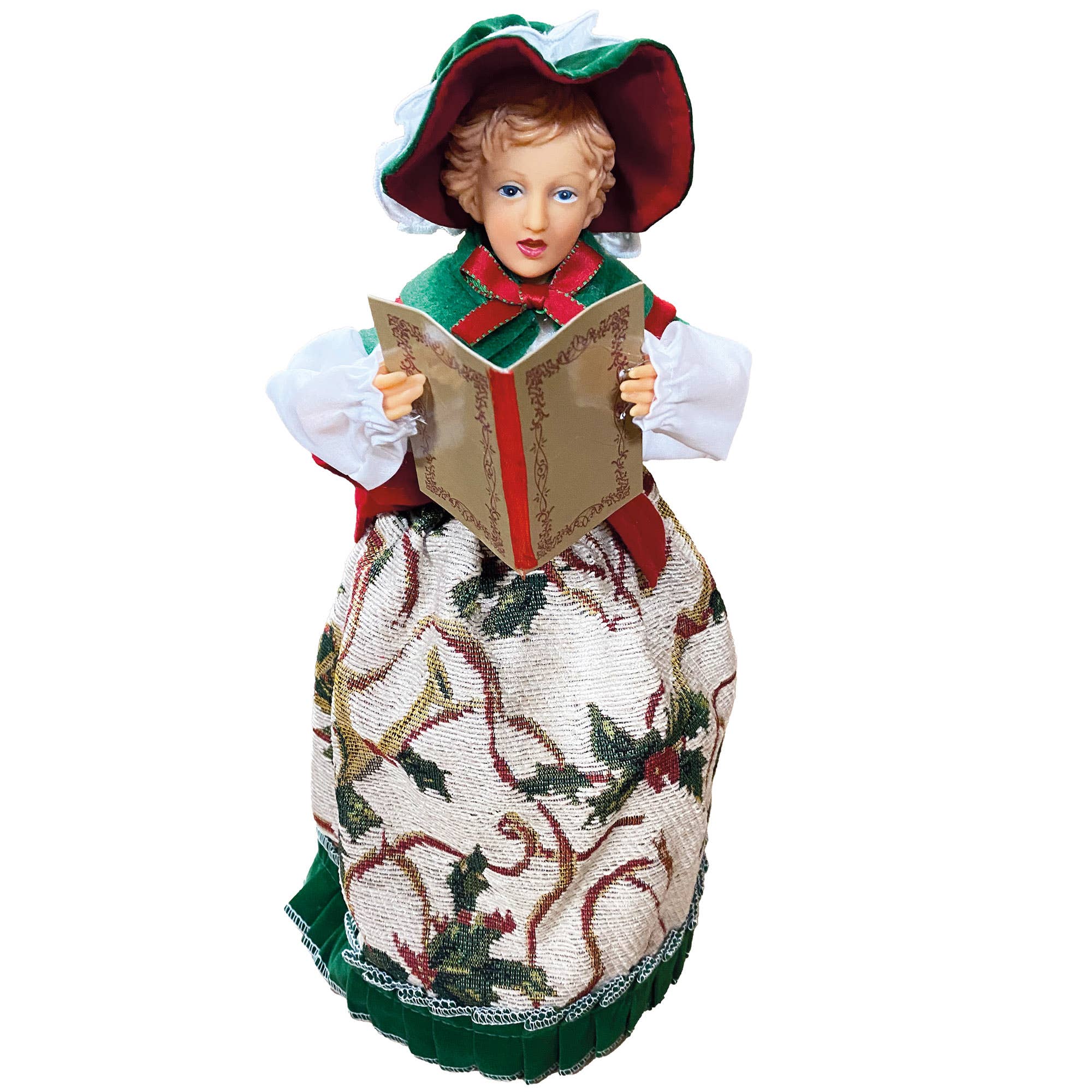 Santa’s Workshop Inc. - Wholesale Christmas Decoration - 15" To 18" Holly Carolers, Set of 47