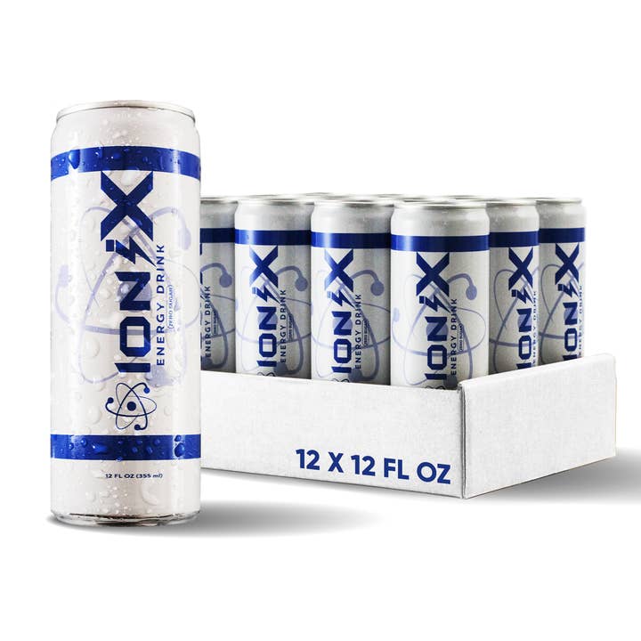 IoniX Zero Sugar Energy Drink- Nootropic Energy- 12oz X 12pk for wholesale by IoniX
