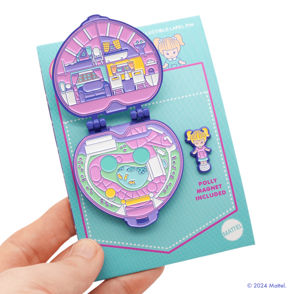 Little Shop of Pins - Wholesale Lapel Pin/Button - Polly Pocket Purple Compact Hinge Pin5