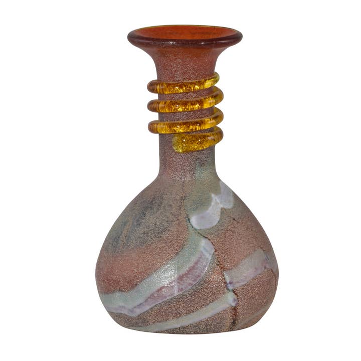 Handcrafted Speckle Earth Neck Art Glass Vase for wholesale by Dale Tiffany