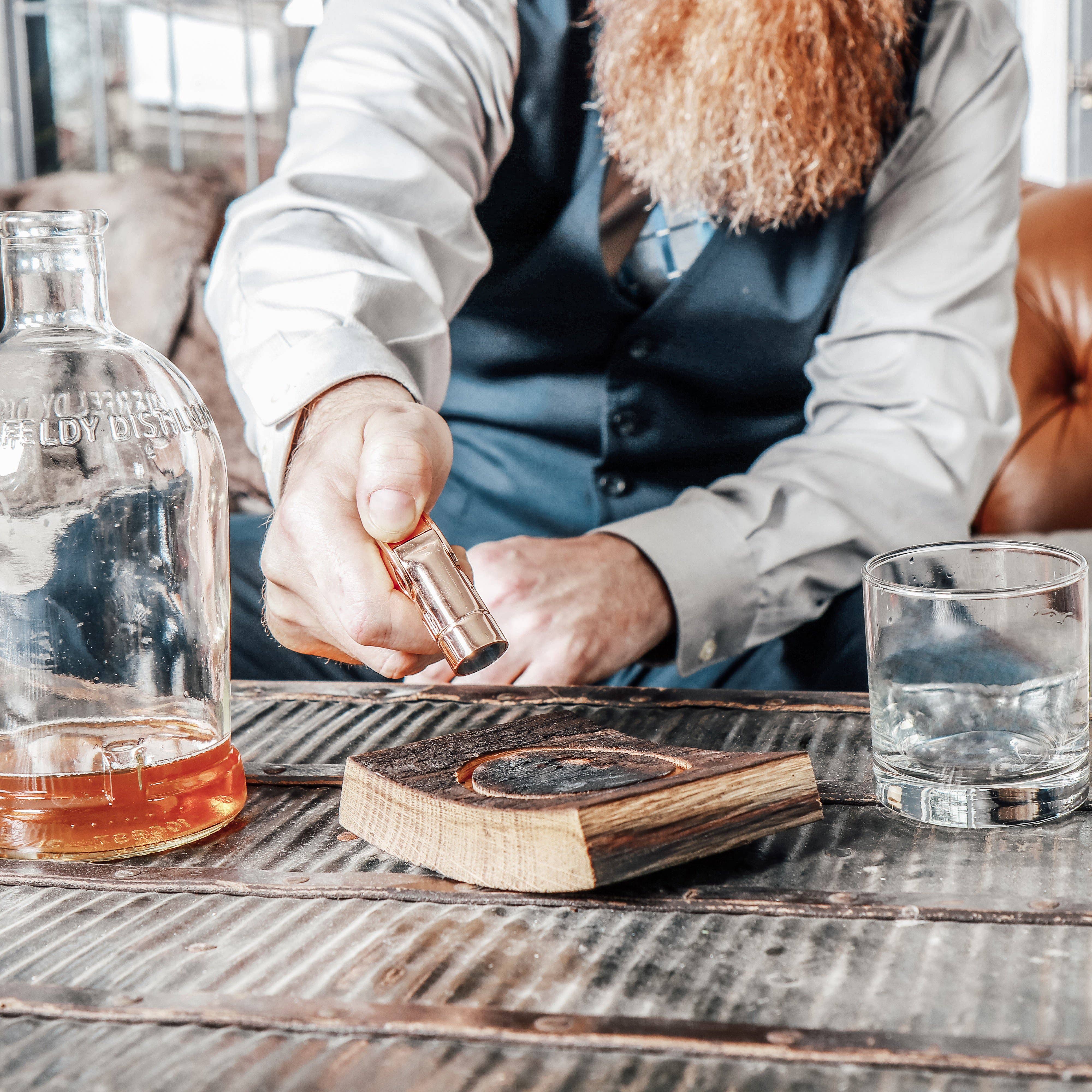 Motor City Barrels - Wholesale Cocktail/Liquor Glass - Aroma Series Whiskey Barrel Wood Smoked Cocktail Gift Set14