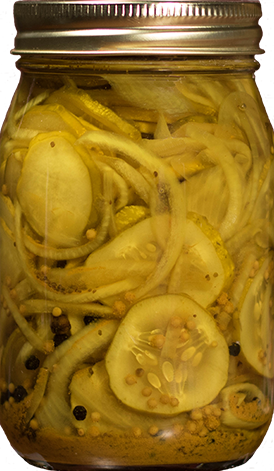 OLIVE THESE FOODS - Wholesale Pickled Vegetables - Pickles:  Bread and Butter Slims (16 oz / 473g)1