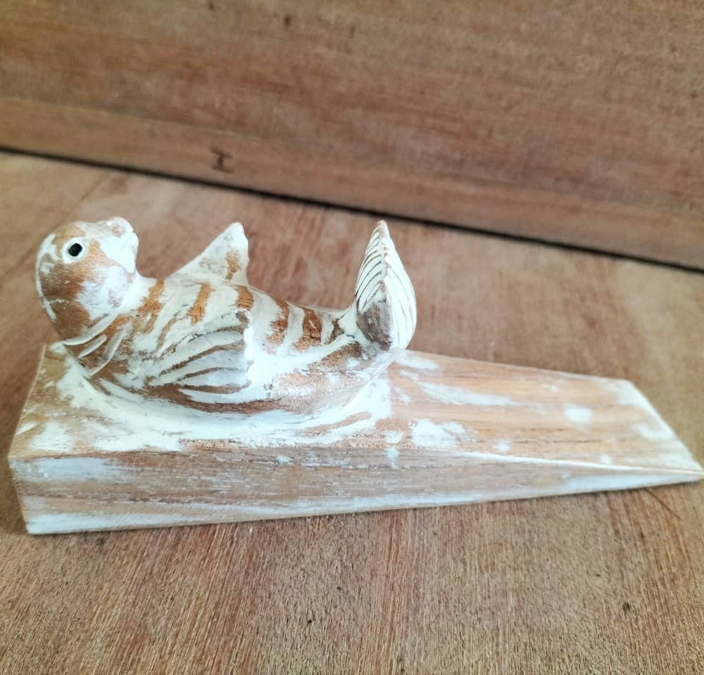 Ancient Wisdom - Wholesale Door Stop - Hand carved Doorstop - Baby Seal1