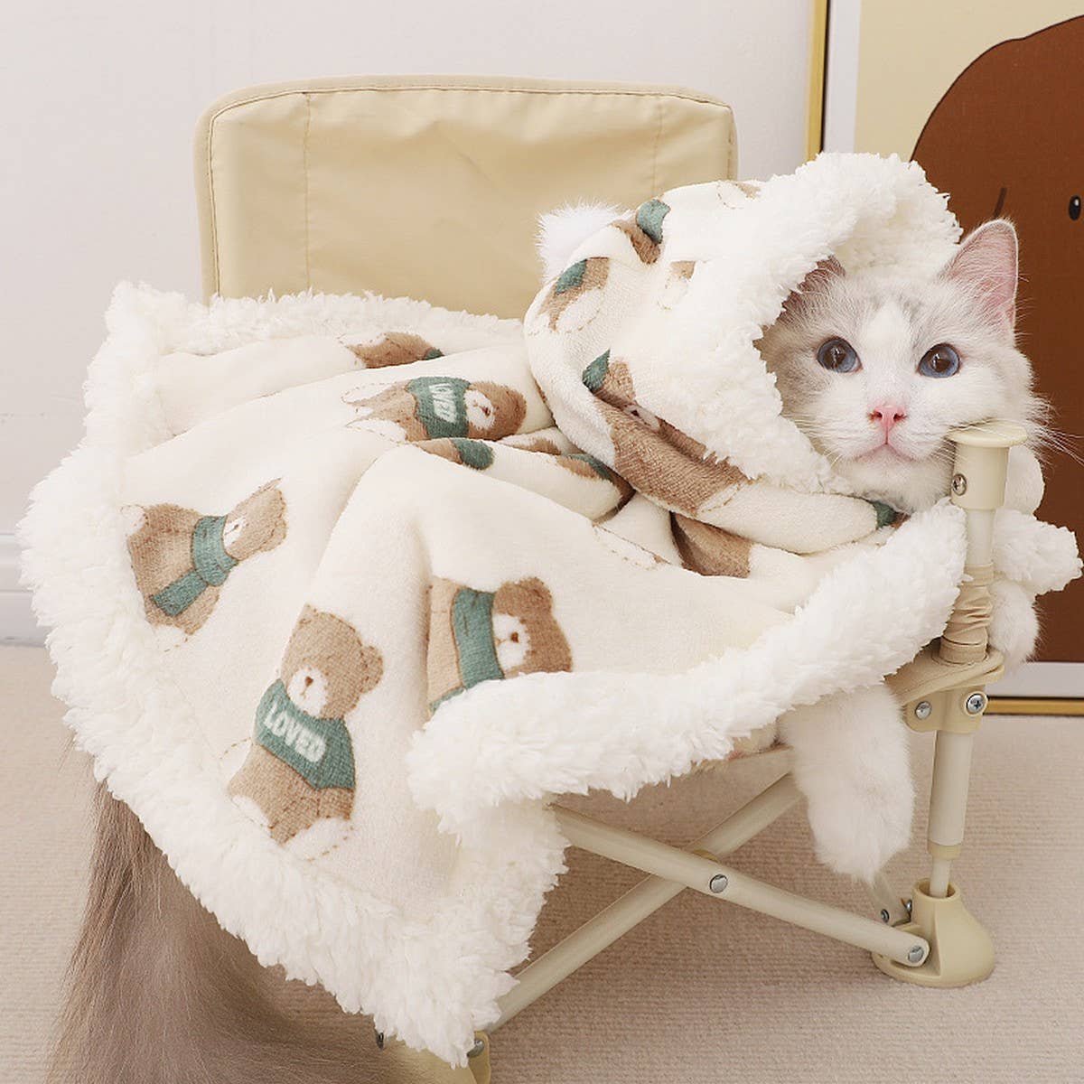 PAWPAWwholesale - Wholesale Pet Blanket - Cat/Dog - Pet Cape Blanket with Hood – Warm Winter Cloak_CWMM72787