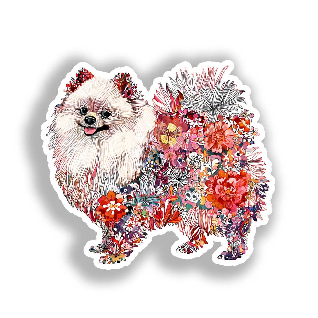 Yoonek Graphics - Wholesale Sticker - Pomeranian Dog Decal Sticker # A0173380