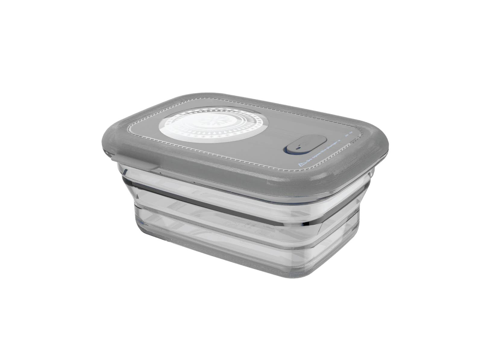 Minimal - Wholesale Food Storage Container - 460ml Minimal Silicone Container: Collapsible  - Grey0