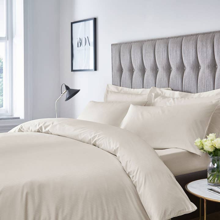 Linens Limited - Wholesale Bedding Set - Satin Stripe 300 Thread Count Duvet Cover Set2