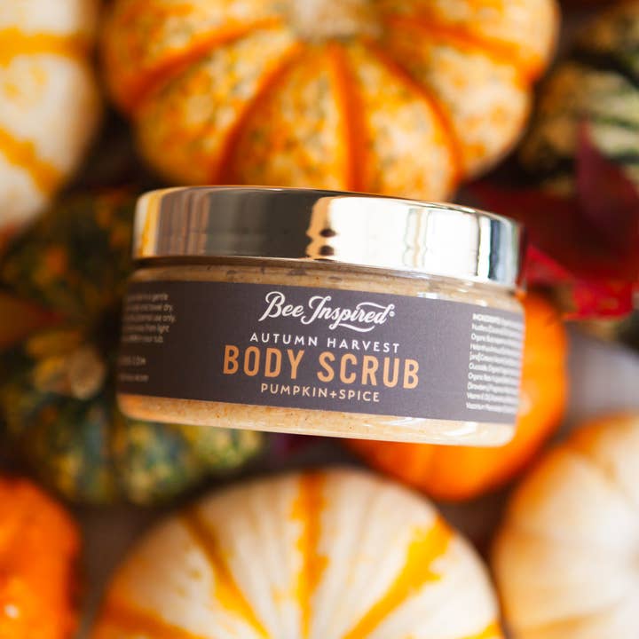 Bee Inspired - Wholesale Body Scrub/Exfoliant - Autumn Harvest Body Scrub | 8oz Pumpkin Spice Body Scrub1