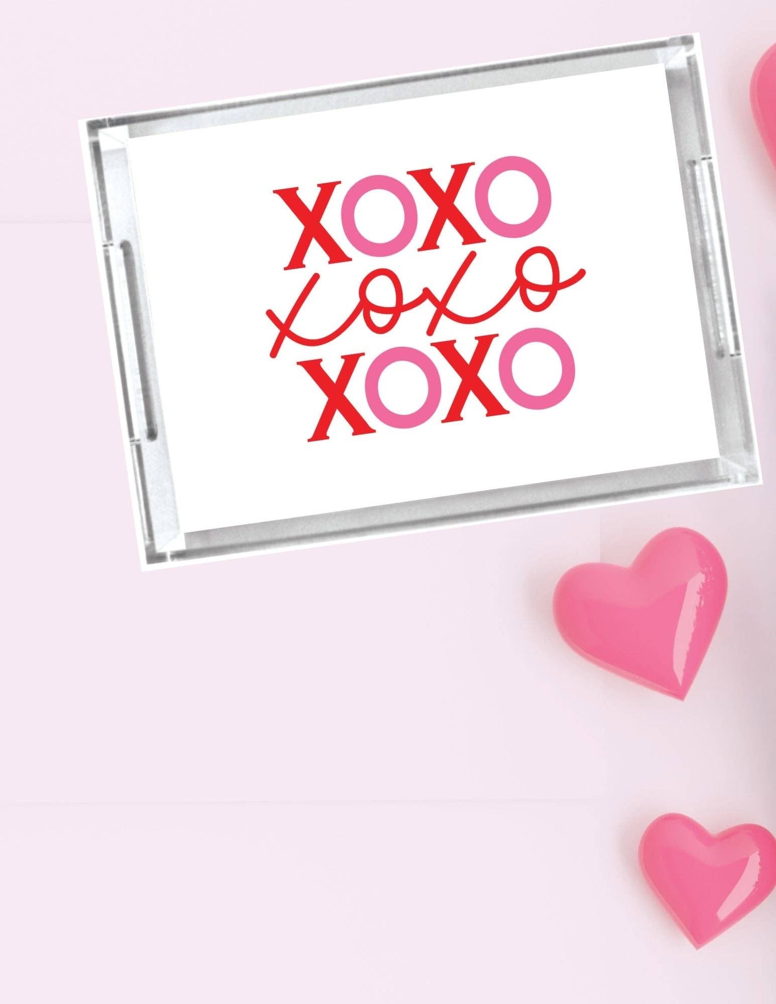 Thomas and Lee Company - Wholesale Dienblad - Acryl Serveerschaal - LOVE Collectie - XOXO2