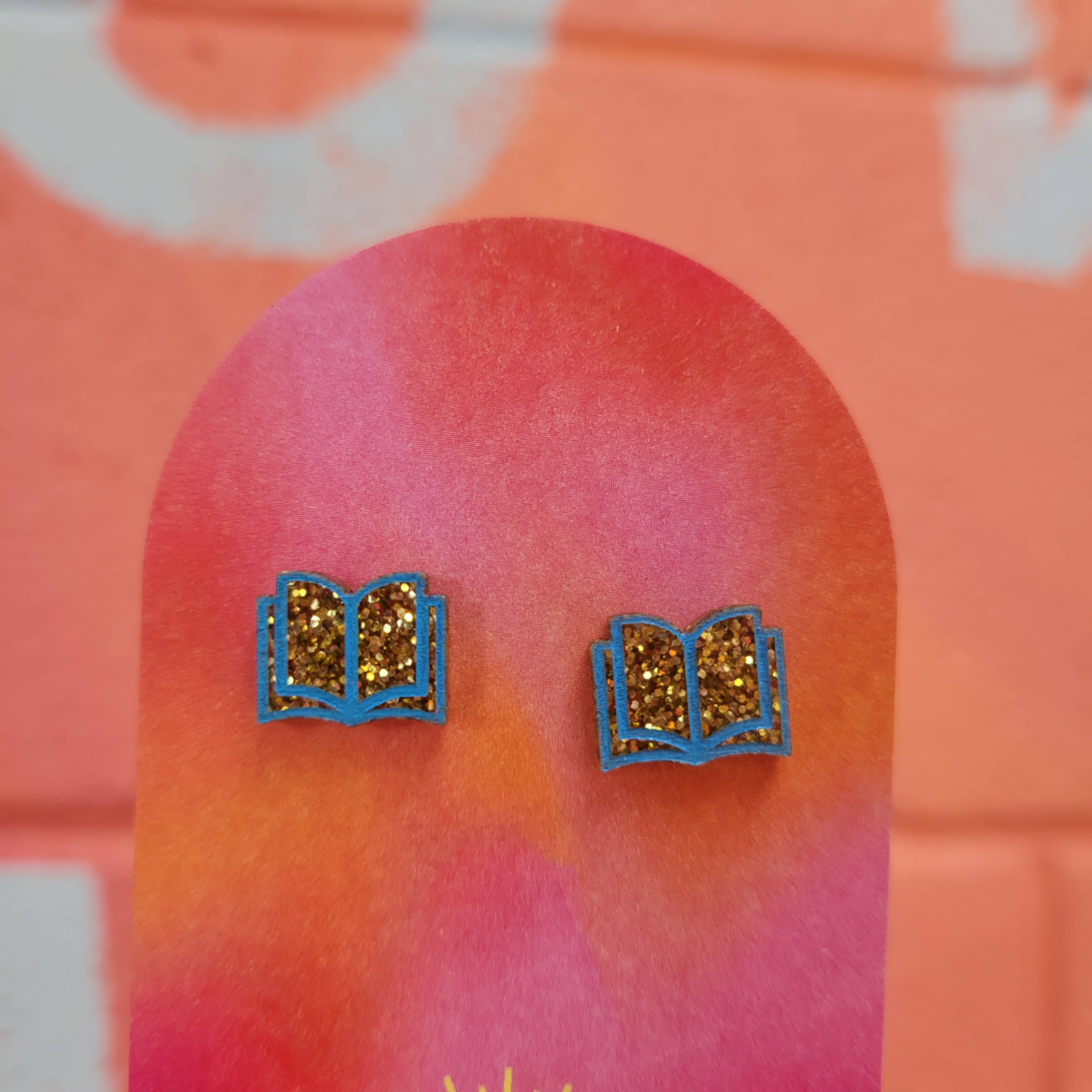 Sunshine Studio - Wholesale Stud/Post Earrings - Open Book Tiny Stud Earrings23