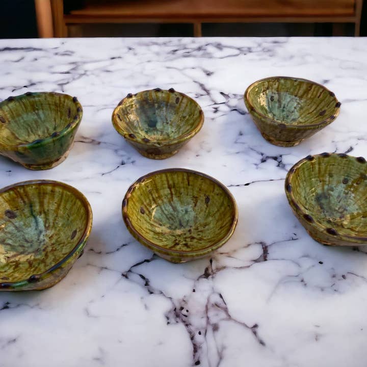 Moroccantastics - Wholesale Bowl - Tamegroute Bowls Ochre Glazed Pottery, Ceramic bowls2