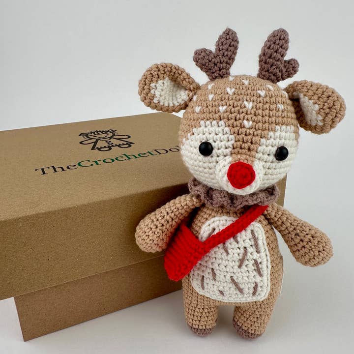 Christmas Deer for wholesale by THE CROCHET DOLLS LIMITED