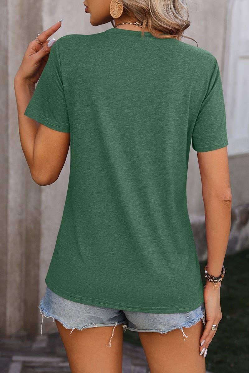 NINEXIS - Wholesale Knit Top - Women's - CWTTS0777_Round Neck Short Sleeved Top4