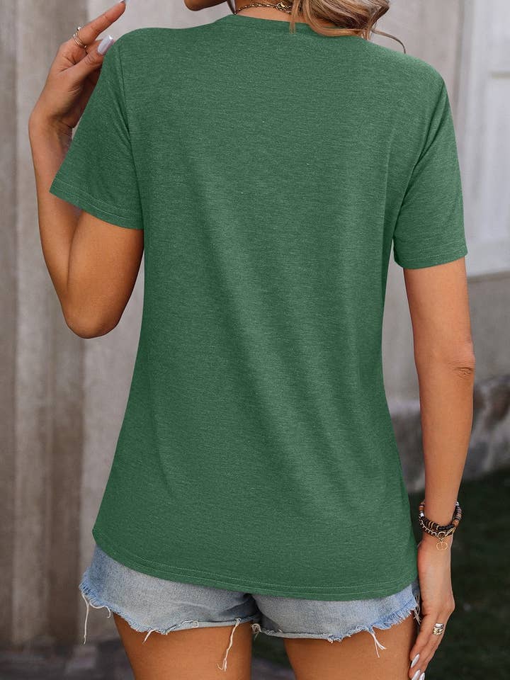 NINEXIS - Wholesale Knit Top - Women's - CWTTS0777_Round Neck Short Sleeved Top4