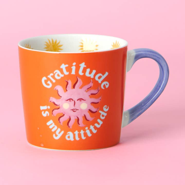 Gratitude Is My Attitude Mug for wholesale by Eleanor Bowmer