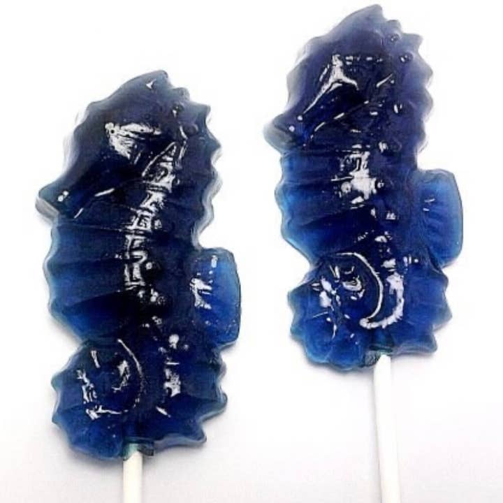 LARGE SEAHORSE LOLLIPOPS for wholesale by Lollipops by Candied Cakes