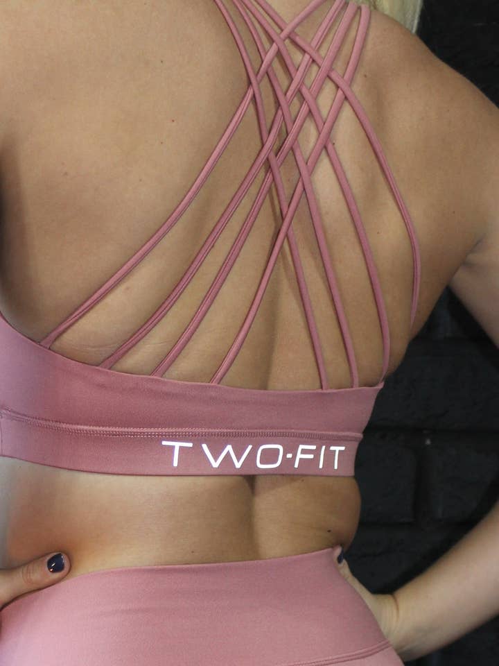 Rosa escura: seu sutiã esportivo de resistência por atacado de TWO-FIT