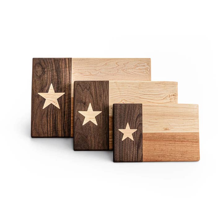 Ruddock Bros. LLC - Wholesale Cutting board - Lone Star Cutting Board - Solid Maple - Made in Texas