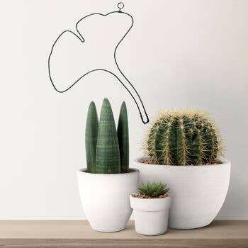 Decoração de Parede em Arame "Flor de Ginkgo" - para fixar - Joias de Parede por atacado de Bijoux de Mur