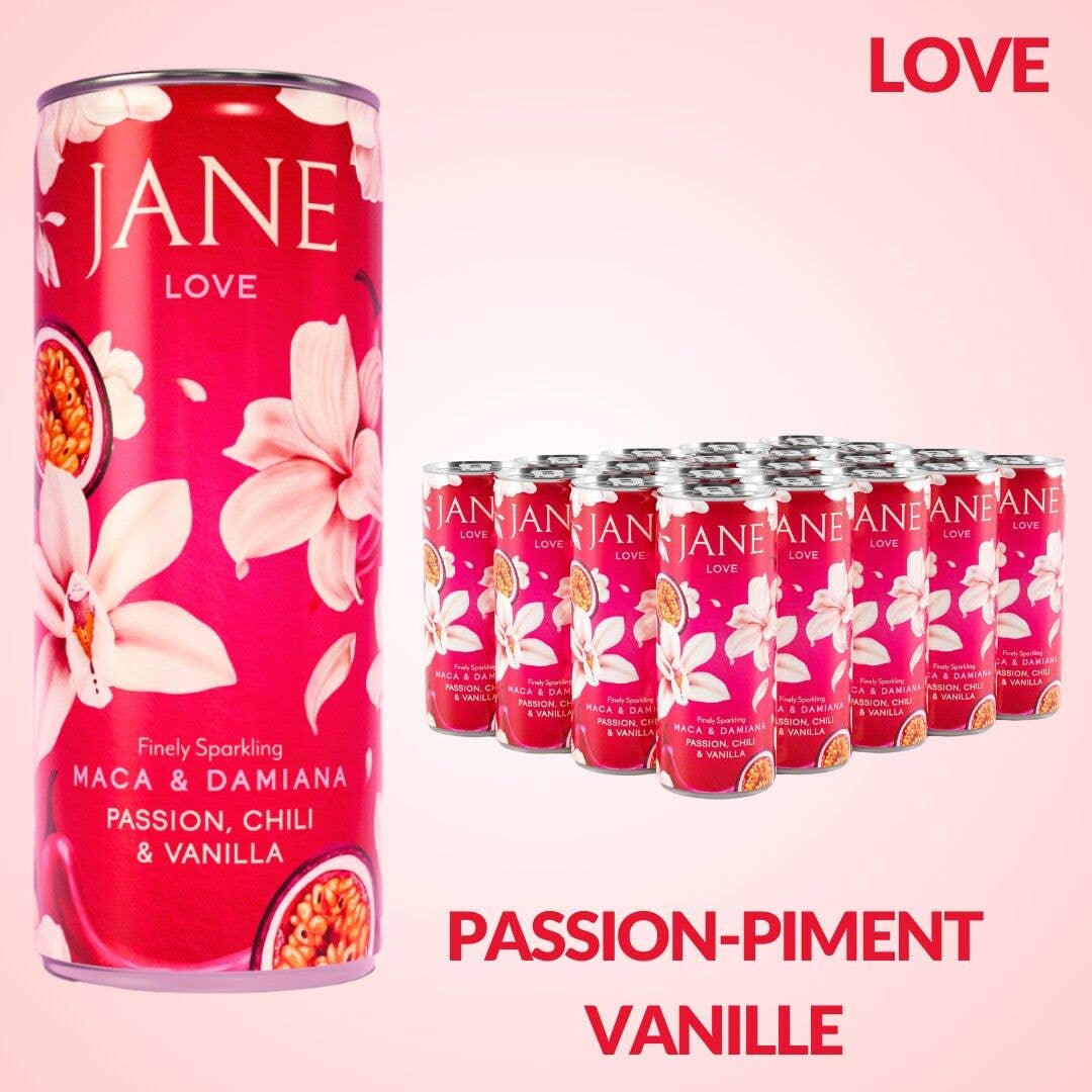 JANE - Wholesale Non-Alcoholic Aperitif/Mocktail - Sparkling Aphrodisiac Drink Passion Vanilla 25cl x242