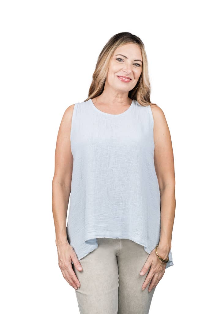 TINA Stephens Italy/Tees By Tina - Wholesale Tank Top - Women's - Lexa Lin-Co Tunic Tank (BT117)17