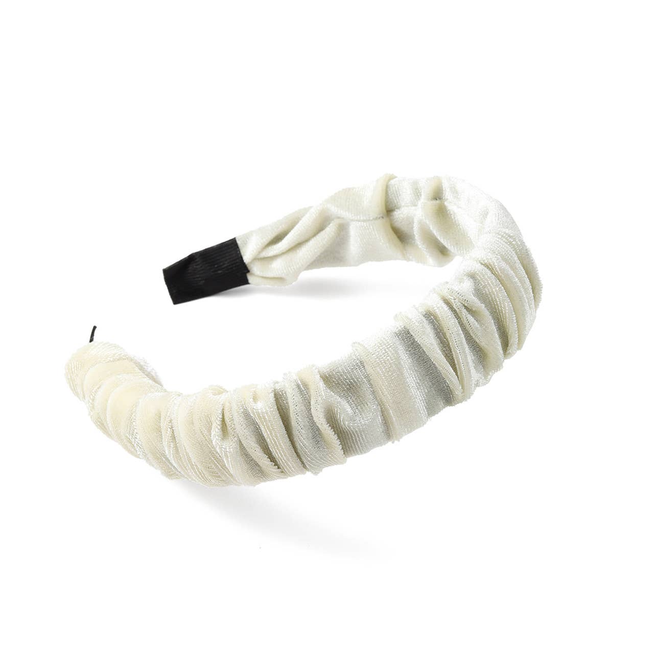 Selini New York - Wholesale Fashion Headband - Women's - " C " Shaped Velvet-feel Scrunchie Headband1