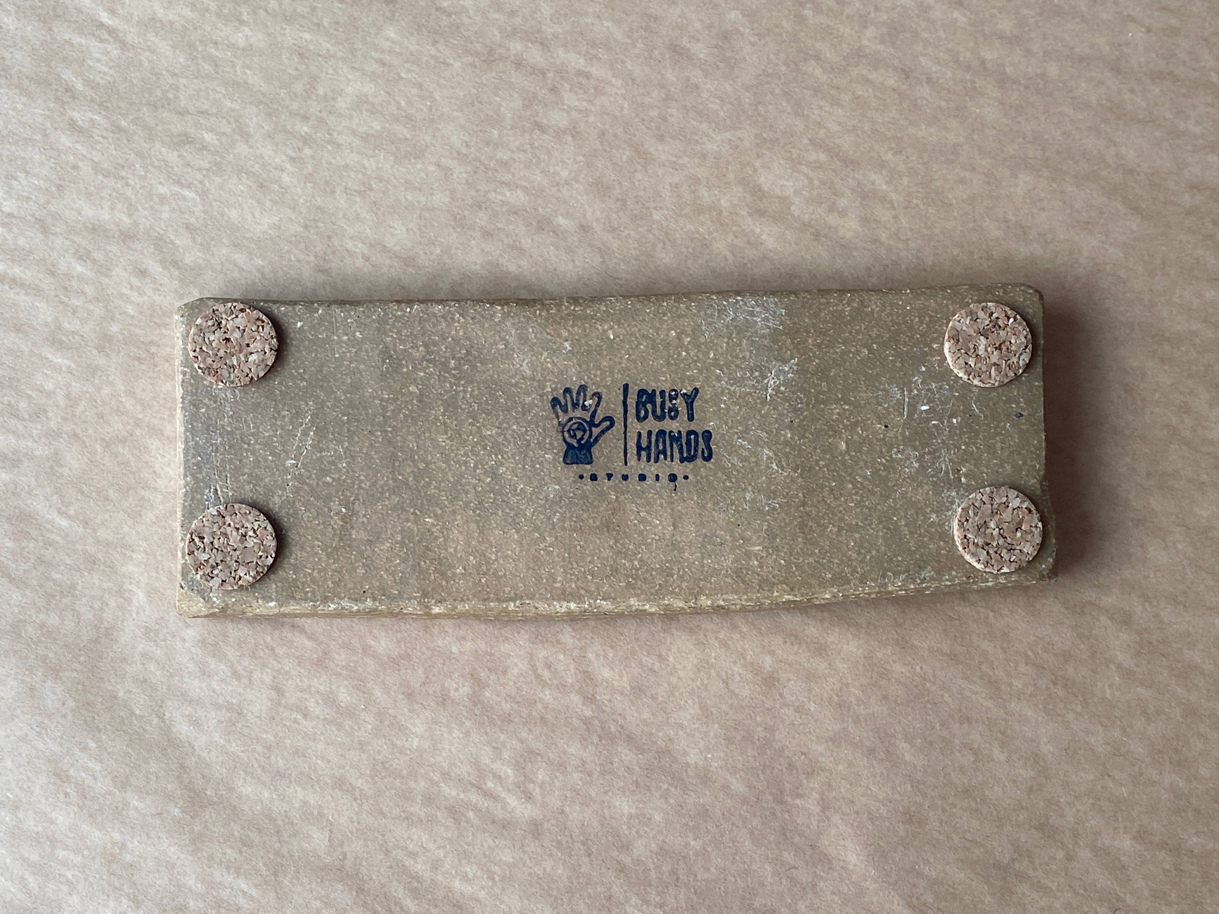 Busy Hands Studio - Wholesale Palette/Mixing Tray - Ceramic Artist 4-Pan Paint Palette - Handmade Travel Palette5