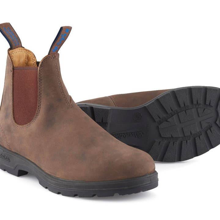 Blundstone #584 Rustic Brown Thermal Chelsea Boot for wholesale on Faire