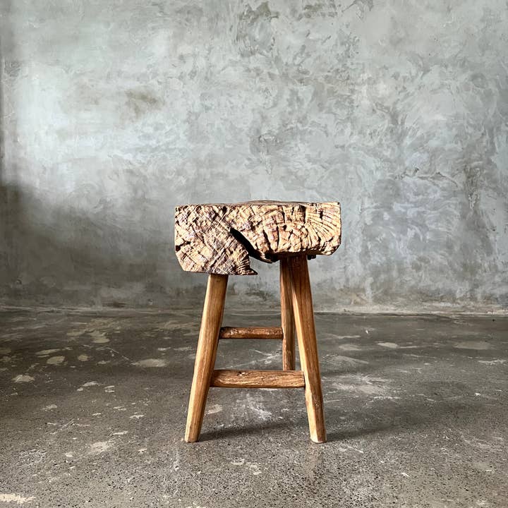 Office Objets - Wholesale Bench - Small organic bench in blonde Asian teak with four legs - Sepuluh44