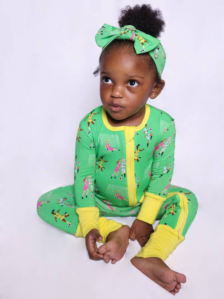 Soccer Zip Romper for engroshandel hos Take My Hand