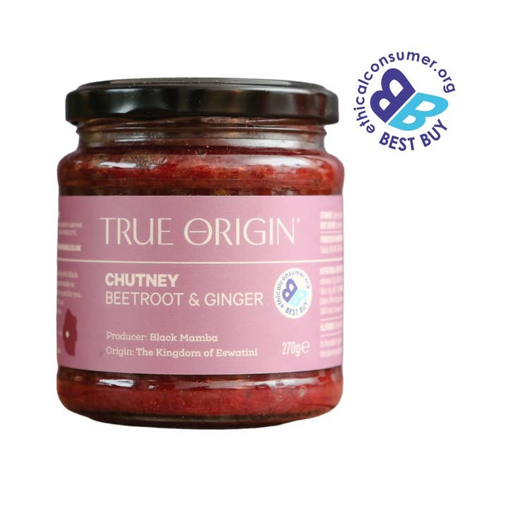 Beetroot & Ginger Chutney 270g for wholesale by True Origin Foods