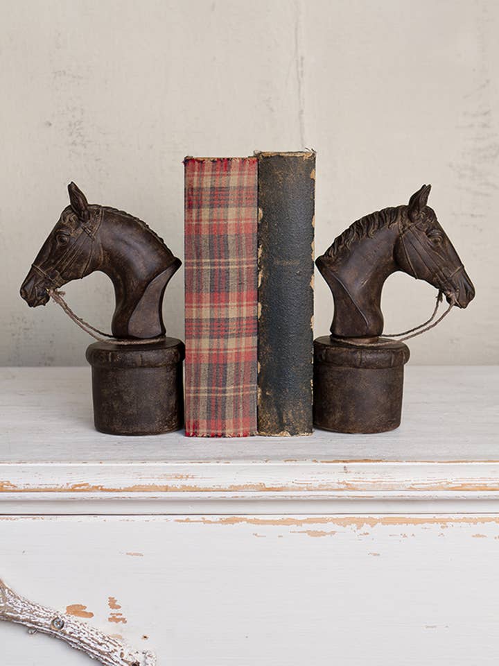Bookend horses's heads for wholesale by Chehoma USA