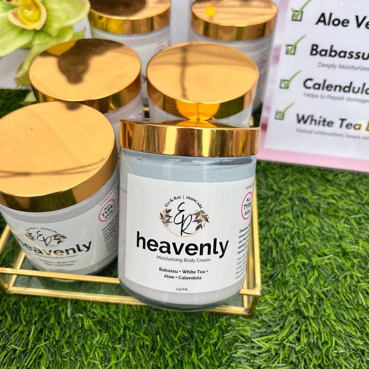 Heavenly Body Cream for wholesale by Eli and Rai Bath and Body