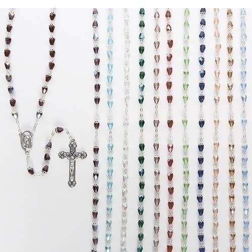 Roman - Wholesale Decorative Tabletop Object - Birthstone Rosary 12 Assorted Teardrop 24 Pc w/ Display0