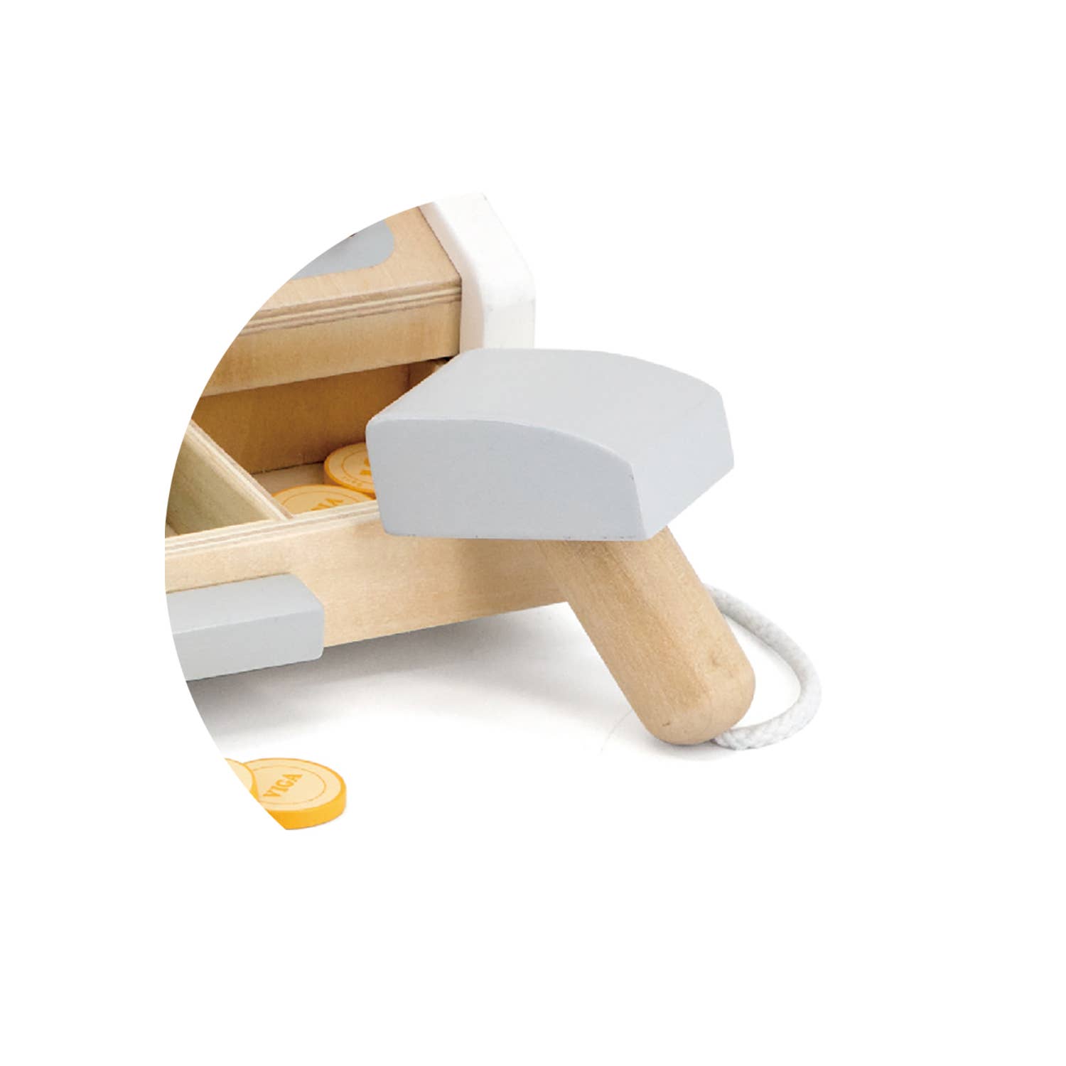 Trade Toys Limited – Großhandel Holzspielzeug – Kinder – Viga Holzkasse mit Zubehör5